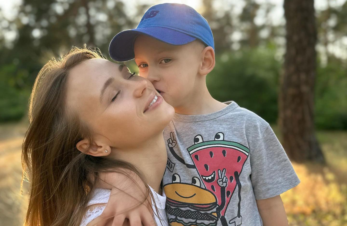 Анна Кошмал и сын Михаил
